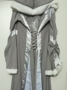 Adult Female Costumes to Hire - Medieval Grey Hooded Dress 